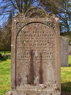 Lindsay grave Cortachy & Clova